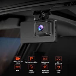 KAD® Dashcam - Voor & Achter Camera - Dashcam Auto - Zwart - 14cm x 12cm x 9cm — thumbnail 4