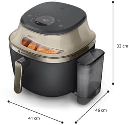 PHILIPS 5000 Serie Airfryer met Stoom – 7,2 L – Zwart – Voor 5 personen – 21 Kookfuncties (NA543/00) — thumbnail 2