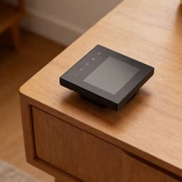Slimme Thermostaat - Wifi Programmeerbaar - Vloerverwarming Regelen - App Voice Control - 10 x 10 x 7 cm - Zwart — thumbnail 1