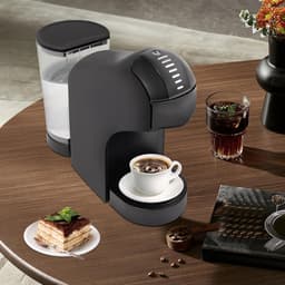 Capsule Koffiezetapparaat - Eenkopsmachine Espresso - Snel Koffie Maken - Hogedrukpomp 20 Bar - Compact 28x11cm - Zwart — thumbnail 1