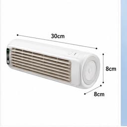 Wandgemonteerde luchtkoeler - Geen boren nodig - Draagbare airconditioner geschikt voor slaapkamers, keukens en badkamers - Wit — thumbnail 3