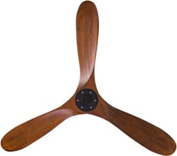 HAUSS SPOLE Ventilator – 52 Inch Plafondventilator Met 3 Houten Bladen En Afstandsbediening – 132,08 Cm – Metaal En Hout – Zwart En Donker Walnoot – Voor Woonkamer Slaapkamer En Overdekt Terras — thumbnail 5