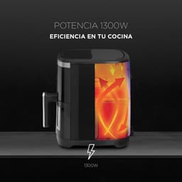 Airfryer - Heteluchtfriteuse Friteuse - Gezond Koken - 8 Programma's - 4.2 liter - Zwart — thumbnail 3