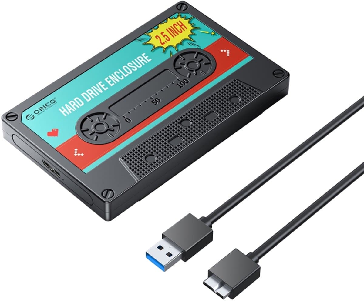 ORICO 2580U3 2,5 inch USB 3.0 nostalgische HDD-behuizing Mobiele harde schijfdoos — afbeelding 1