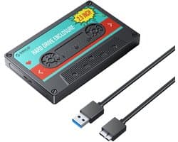ORICO 2580U3 2,5 inch USB 3.0 nostalgische HDD-behuizing Mobiele harde schijfdoos