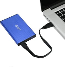 Externe Harde Schijf - Draagbare Opslag - Bestanden Opslaan - Supersnelle USB 3.0 - 500GB Capaciteit - Blauw — thumbnail 4