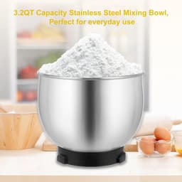 Elektrische Keukenmixer - Handmixer Staande Mixer - Bakken Thuis - Compact Ontwerp - 3 Liter Kom - Paars — thumbnail 2