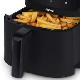 Heteluchtfriteuse XXL - Airfryer Frituurpan - Gezond Koken - Royale Inhoud - 8 Liter - Zwart — thumbnail 2