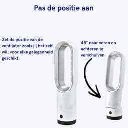 Vertylo® Draagbare Ventilator | Draagbare Airco | 8 Snelheden | Wit | Super Stil 32DB | Incl. Afstandsbediening — thumbnail 2