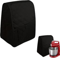 Stand Mixer Stofkap - Keukenmachinehoes - Apparaat Beschermen - Waterdicht Met Rits - 41x31x29cm - Zwart — thumbnail 3