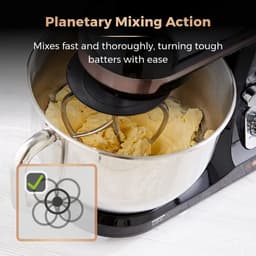 Standmixer - Keukenmachine Mixer - Bakken en Maken - Planetaire Mengactie - 5 Liter - Rozengoud — thumbnail 2