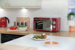 Magnetron - Solo magnetron - Maaltijden opwarmen - Compact model - 17 liter - Rood — thumbnail 2