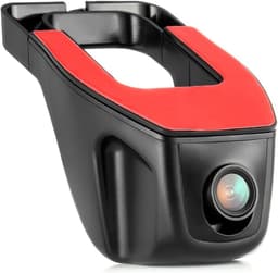 Dashcam auto met G-sensor, full HD autocamera met 170° groothoek, met SD-kaartondersteuning, bewegingsdetectie, dashcamera voor Android, USB, parkeerbewaking, voor of achter, zwart — thumbnail 2