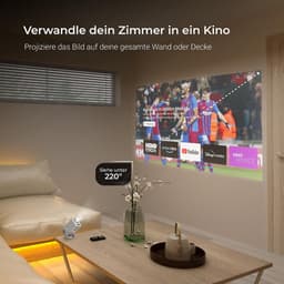 Mini projector 1080p Full HD - autofocus & 4D keystone - stofvrij ontwerp - ideaal voor thuisbioscoop - SnelShoppen — thumbnail 3