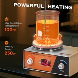Magnetische Roerder met Verwarmplaat 2L - Digitale Weergave - Variabele Snelheid 700-2600 RPM - Ideaal voor Laboratoria - ShopVlot — thumbnail 5