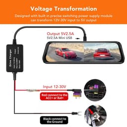 Dashcam Hardwire Kit 3,2 M - Harde Draadset 12V-30V - Voor Dashcam en Radardetector - Eenvoudige installatie - ShopVlot — thumbnail 5