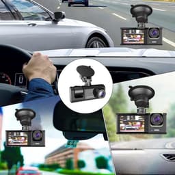 Dashcam - Autocamera, Autodashcam | Draadloze, robuuste en duurzame autodashcam met display, draagbare autodashcam in zwart — thumbnail 5