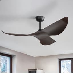 Merdoo plafondventilator met LED verlichting - Ø 97 cm - zwart - afstandsbediening - DC motor - 6 snelheden — thumbnail 4