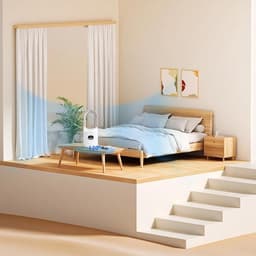 KZQ Bladloze Tafelventilator Met 120 Graden Zwenk, 3 Snelheden, Stille Luchtcirculator Voor Kantoor, Woonkamer, Slaapkamer, Reizen, Kamperen En Auto — thumbnail 3