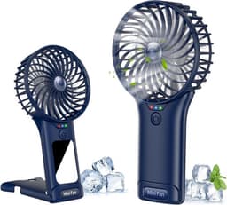 Solvix tafel ventilator geluidloos - Draagbare Ventilator - Zwart - USB Oplaadbaar - Stille Werking - Voor Buiten en Thuis — thumbnail 4