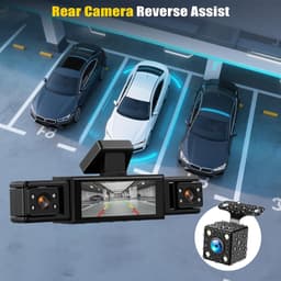 Dashcam - 4 Kanalen - HD 1080P - 360° Bescherming - Voor Auto's — thumbnail 5