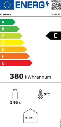 Klarstein GrandCooler professionele drankenkoelkast 137 l – Drankenkoeling, ledverlichting (wit/blauw), regelbare temperatuur van 0 tot 10 °C, 3 schappen — thumbnail 2