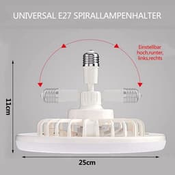 Plafondventilatorverlichting, E27 plafondventilator kroonluchter, stille plafondventilatorverlichting — thumbnail 1