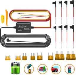 Bedradingsset voor dashcam - Onderspanningsbeveiliging - 12V/24V naar 5V - USB-C-aansluiting - Compact en draagbaar - Autostroomkabel — thumbnail 5