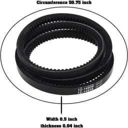 Aandrijfriem 51 inch - 2 Stuks - Rubber - Compatibel met Hustler Raptor - Raptor Limited - Raptor SD/Raptor SDX - Hoge efficiëntie - Grasmaaier Riem — thumbnail 2