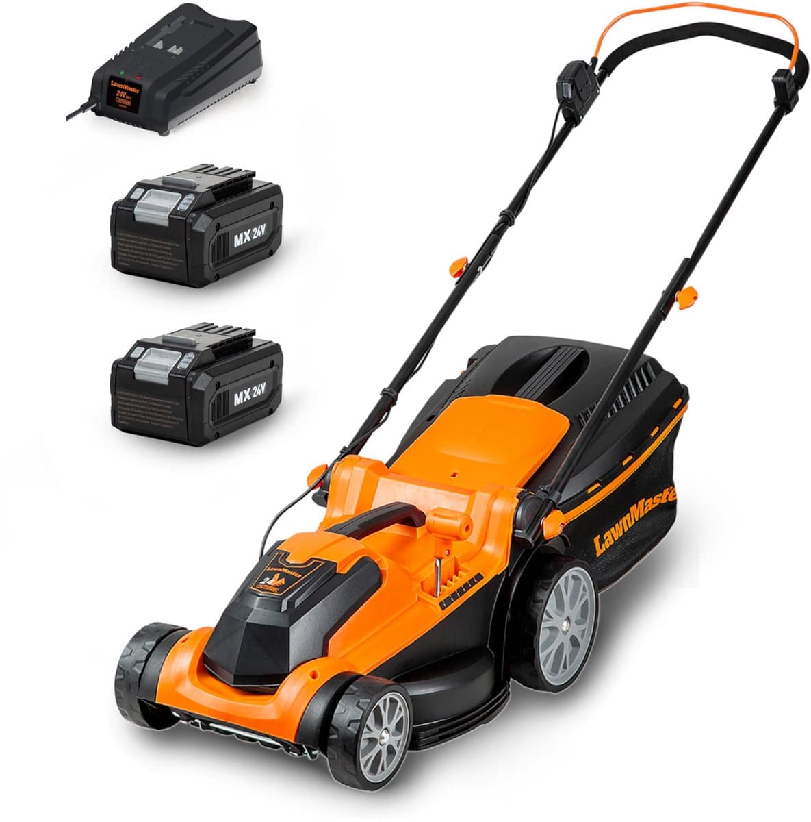 Elektrische grasmaaier 37cm - accu 24V - maaibreedte tot 300m² - 6 maaihoogtes - ShopVlot — afbeelding 1