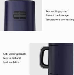 Luchtfriteuse Oven - Compacte Frituurpan - Gezond Koken - Olievrij Bakken - 5 Liter - Zwart — thumbnail 5
