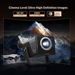 Smart Beamer Full HD 1080p – 2000 ANSI Lumen – Android 14 – Autofocus – WiFi 6 – Bluetooth 5.4 – 8K Ondersteuning — thumbnail 3