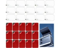 SnelShoppen - Pack van 15 Dubbelzijdige Adhesive Pads voor Dashcam + 15 Stuk Electrostatische Stickers - Hittebestendig en Extra Sterk voor Actiecamer