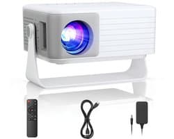 SP® Mini Beamer - Draagbare Projector voor Thuisbioscoop - Miniprojector 1080P - Wit - 12cm x 10cm x 9cm
