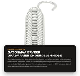 Dailygoods- Gazonmaaierveer Grote Sterkte - OEM-onderdeel 08320300 - Duurzaam Metaal - Hoog Rendement - Grasmaaier Onderdelen - Langdurig Gebruik - Maaierspanningsveer — thumbnail 1