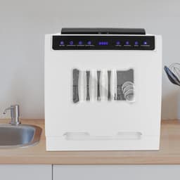 Tafelvaatwasser - Mini vaatwasser - Keuken Reinigen - Vier Wasprogramma's - 45 x 40 x 40 cm - Wit — thumbnail 4