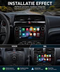 Carovix® Autoradio - Draadloos Apple Carplay & Android Auto - Geschikt voor Opel Astra H Corsa C & D Agila Combo Antara Vectra Zafira Meriva Vivaro Tigra - Navigatiesysteem - Bluetooth - USB - 7 Inch HD Touchscreen - Achteruitrijcamera — thumbnail 4