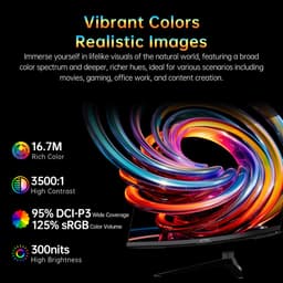 KTC H32S17 32" Gaming Monitor - Curved - QHD 2560×1440 - HVA - 180Hz - HDR10 - 1ms MPRT - Zwart — thumbnail 5