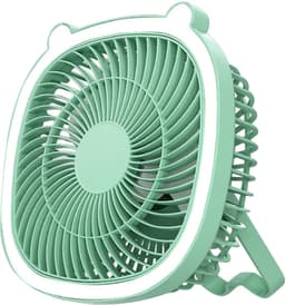 Oplaadbare campingventilator met led-lantaarn – draagbare ventilator voor tenten en buiten — thumbnail 1