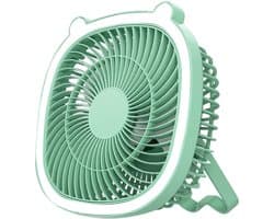 Oplaadbare campingventilator met led-lantaarn – draagbare ventilator voor tenten en buiten