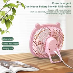 Oplaadbare campingventilator met led-lantaarn – draagbare ventilator voor tenten en buiten — thumbnail 3