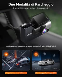 3-kanaals Dashcam - 4K - WiFi en GPS - Nachtzicht - Voor Auto's — thumbnail 5