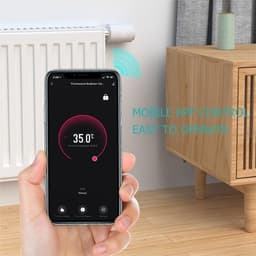 Slimme Radiator Klep - Thermostaat Klep - Temperatuur Regelen - App Bediening - 10 x 6 x 3 cm - Wit — thumbnail 4