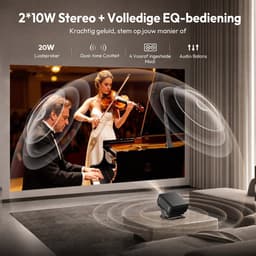 XGODY Gimbal A8 Smart Beamer Editie 2026 - 1200 ANSI – Full HD 1080p (4K ondersteund) - Draagbare Beamer met Wifi 6 & Bluetooth 5.4 - Android 14 & IOS - YouTube, Netflix & Disney - Ingebouwde Speakers & Home Cinema Projector — thumbnail 5