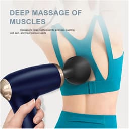 Mini Massagepistool - Fascia Gun - Spierontspanning - Diepe Spierstimulatie - 1 kg - Zwart — thumbnail 3