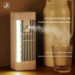 Draagbare Airco - Persoonlijke Cooler - Snelle Koeling - Spray Functie - 120ml Tank - Wit — thumbnail 4