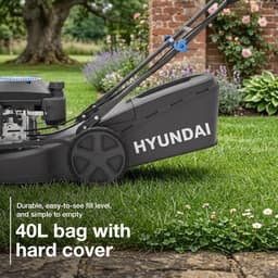 Benzine Grasmaaier - Zelfrijdend Gazonmaaier - Middelgrote Tuinen - 4-in-1 Mulch Systeem - 43 cm Maaibreedte - Zwart — thumbnail 3