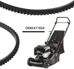 Dailygoods- Variator Riem Aandrijfriem - Compatibel met HAYTER Spirit 619 - Harrier 41/48/56 - Grasmaaier - Onderdeelnummer 411024 - Zwart — thumbnail 3