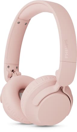 PHILIPS TAH4000 draadloze on-ear hoofdtelefoon, 70 uur afspeeltijd, Dynamic Bass, 32 mm drivers, Bluetooth 6.0 Multipoint, snelkoppelen, vervangbare kussentjes & batterij, licht & opvouwbaar – roze — thumbnail 1