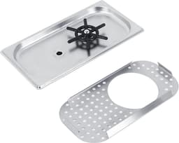 Roestvrijstalen Bekerspoeler - Glazenreiniger Keuken - Hygiënisch Reinigen - Vijflaags Galvaniseren - 40L x 31B x 8H cm - Zilver — thumbnail 5